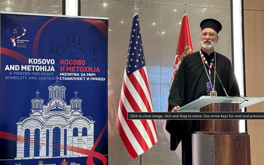 Serbian Orthodox Bishop of Eastern America Call Parishioners to Political Involvement in Defense of Kosovo